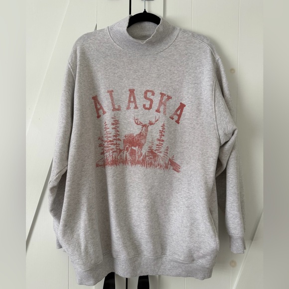 Aerie Alaska Crew Sweater with pockets - Picture 3 of 7